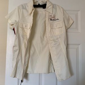 Harley Davidson zipper button up style shirt Small